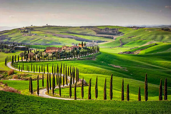Panorama of the Val d'Orcia